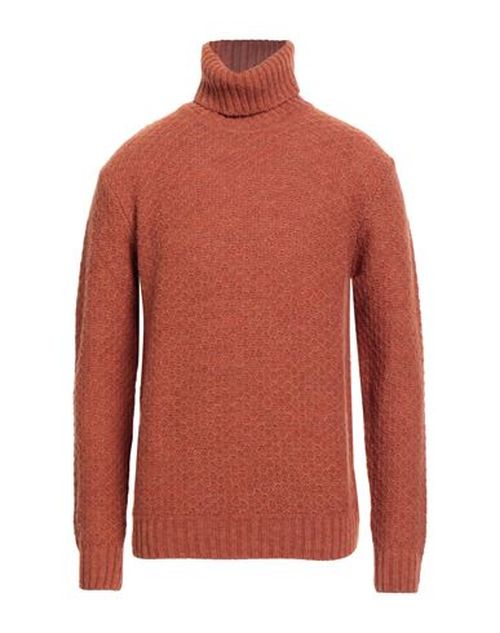 Man Turtleneck Rust Size L Wool, Polyamide