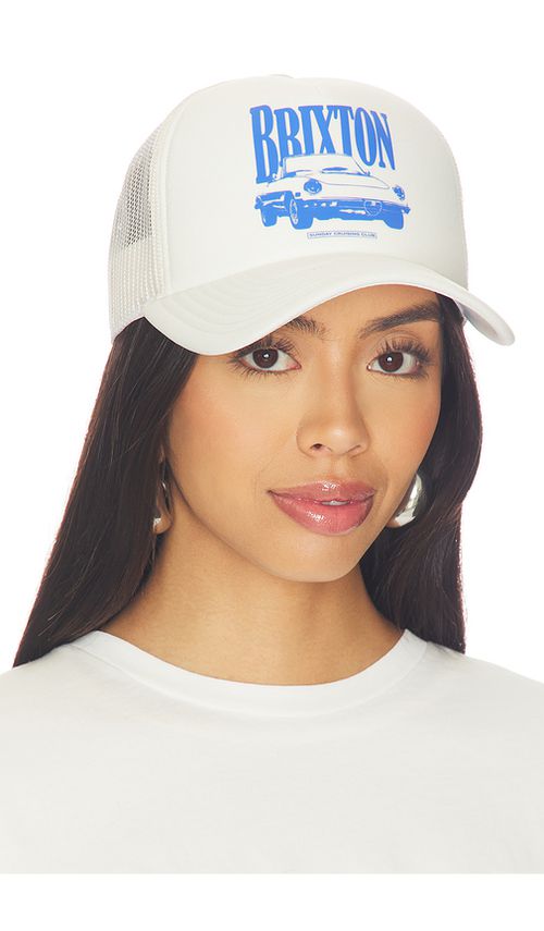 Brixton Sunday Cruising Club Netplus Trucker Hat in White