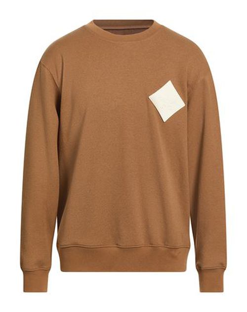 Man Sweatshirt Brown Size M Polyester, Cotton, Polyamide