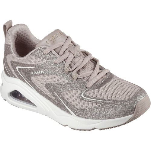 Skechers Tres-Air Uno Glit-Airy WoMens Taupe Trainers - Size UK 3