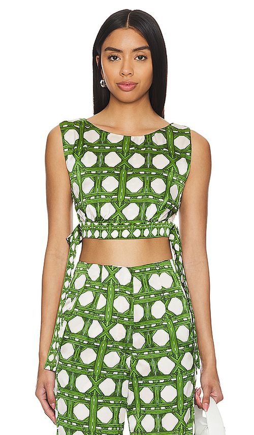 MISA Los Angeles Olena Top in Green. -  XXS also in L, M, S