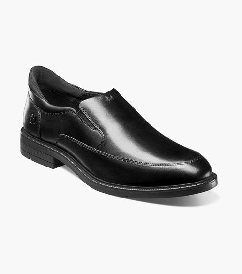 Nunn Bush Shoes KORE EZ Icon Moc Toe Slip On Black