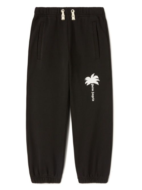 The Palm cotton track pants - Black