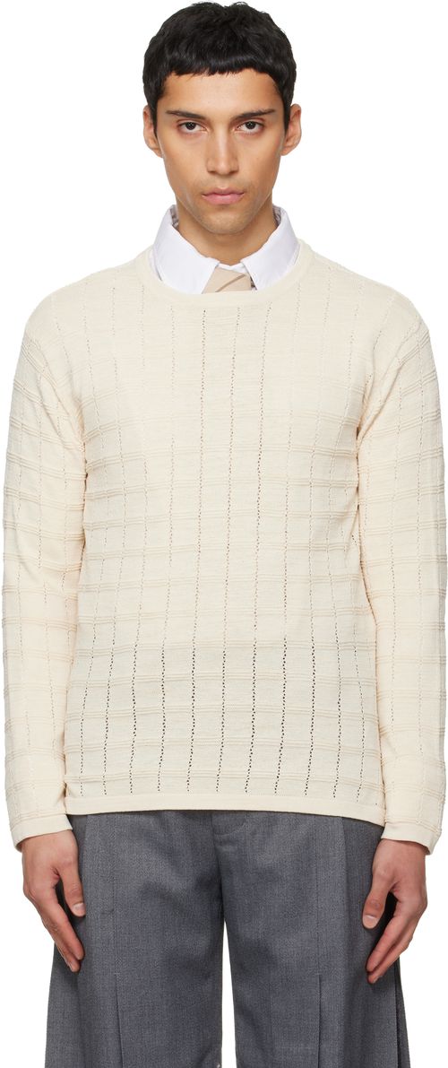 Off-White Cube Texture Knit Sweater