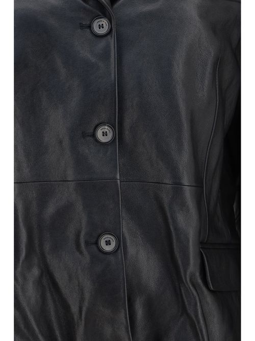 Sheep Leather Blazer — Black