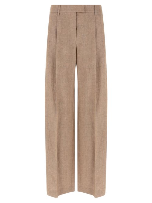 Loose Pleated Pants Pink