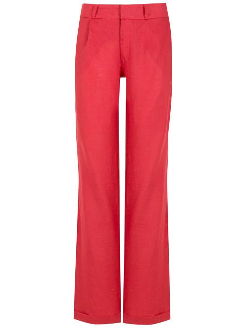 Avenar straight trousers - Red