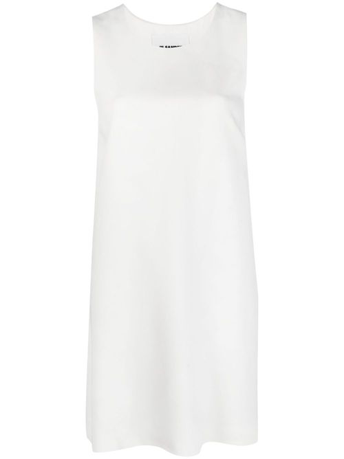 Sleeveless shift dress - White