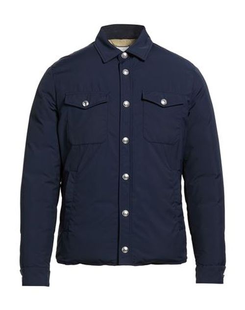 Man Puffer Navy Size 38 Wool, Polyamide