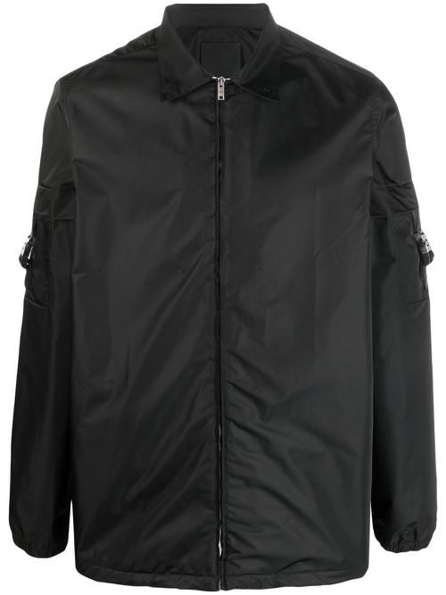 Zipped long-sleeve shirt - Black