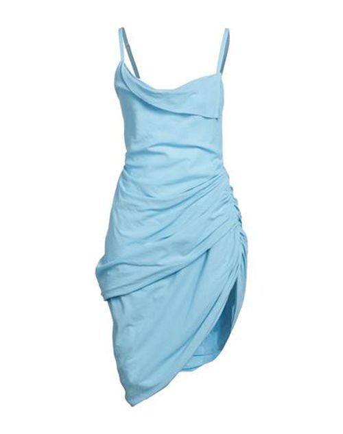 Woman Mini dress Sky blue Size 0 Cotton