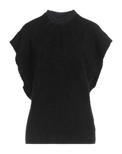 Woman Sweater Black Size 4 Alpaca wool, Recycled polyamide, Polyamide, Cotton