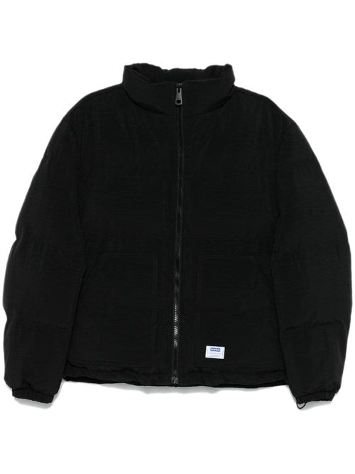 Logo-patch padded jacket - Black