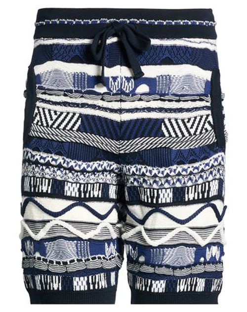Man Shorts & Bermuda Shorts Blue Size 32 Cotton, Polyamide
