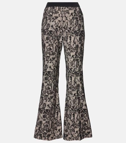 Tokyo patchwork lace flared pants