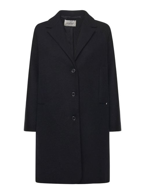 Wool Blend Midi Coat
