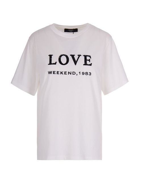 White Graphic Crew Neck T-Shirt