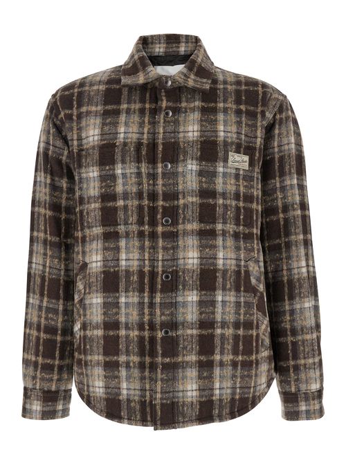 Unisex Quilted Check Flannel Shirt