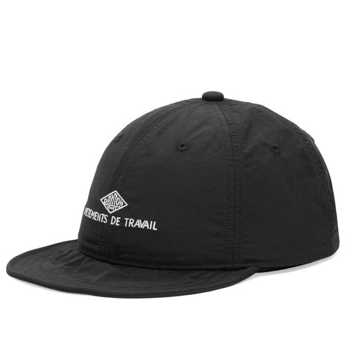 Men's Nylon Taffeta 6 Panel Cap Black