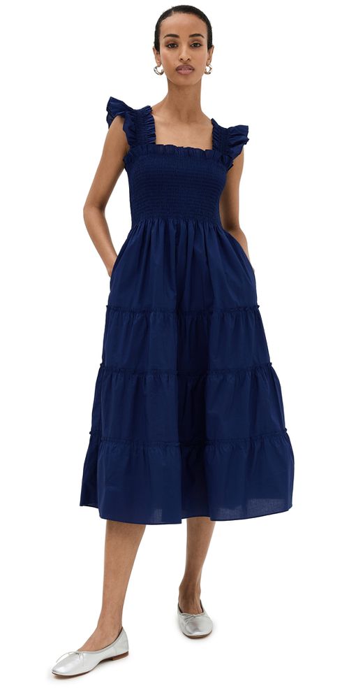 The Ellie Cotton Nap Dress Navy