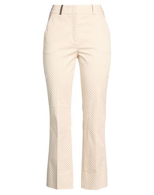 Woman Pants White Size 4 Cotton, Elastane