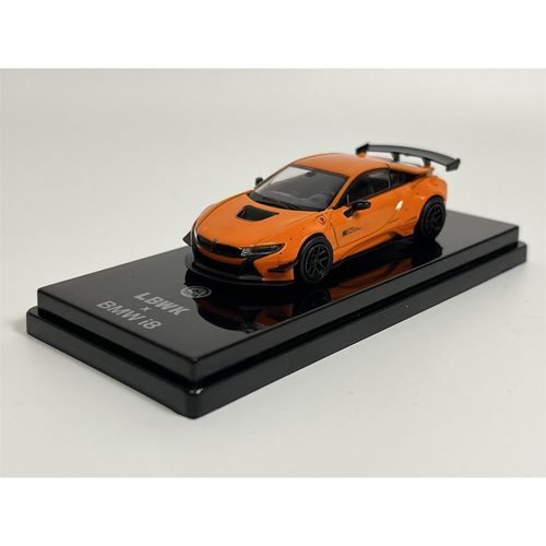 Liberty Walk BMW i8 Orange LHD 1:64 Scale Paragon 55144