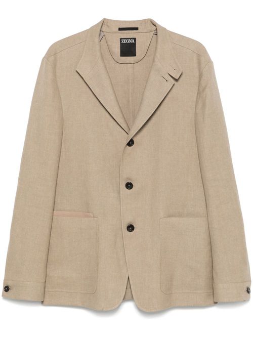 Single-breasted jacket - Neutrals
