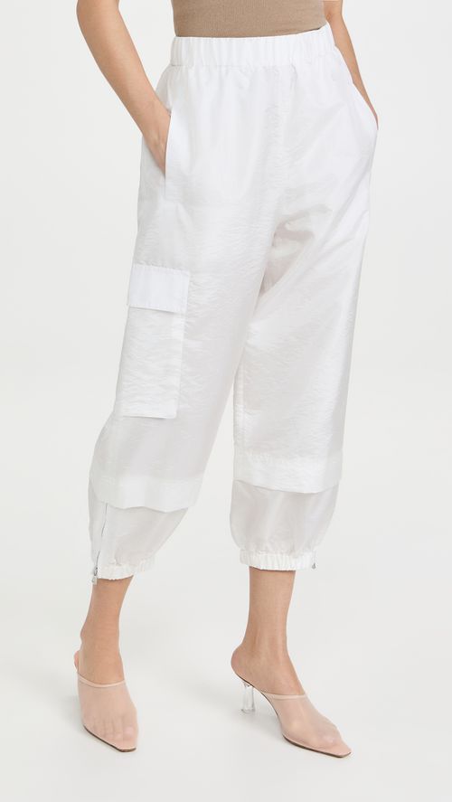 Crispy Nylon Pull On Joggers