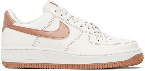 Off-White & Pink Air Force 1 '07 Sneakers