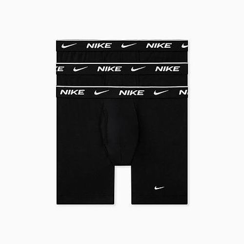 Men's Stretch Cotton Boxer Briefs (3-Pack) in Black