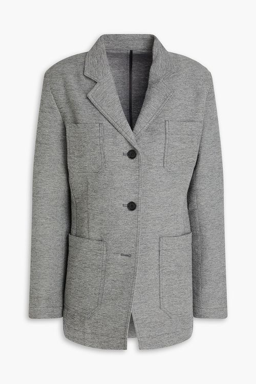 Mélange wool-blend blazer - Gray - FR 34