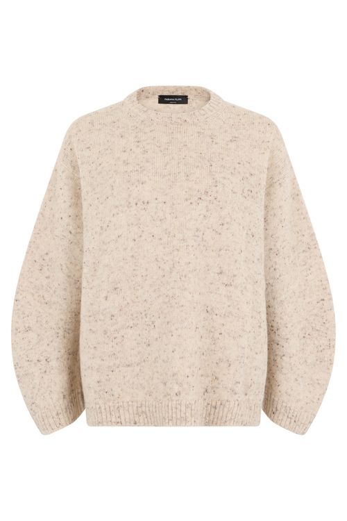 Beige Crew Neck Sweater