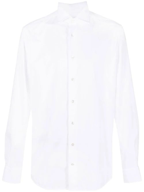 Traiano Rossini Radical White Plain Polyamide Polyester Shirt