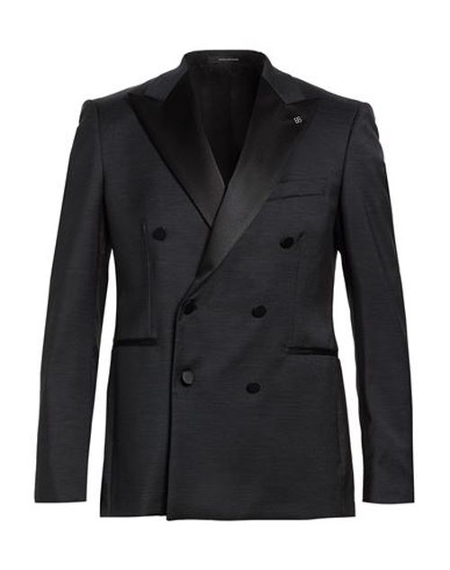Man Blazer Charcoal Size 40 Virgin Wool, Polyester, Elastane