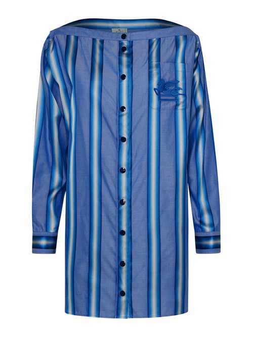 Light blue silk blend dress