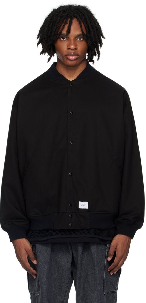 WTAPS ブラック ボンバージャケット WTAPS Gutter リバーシブル 