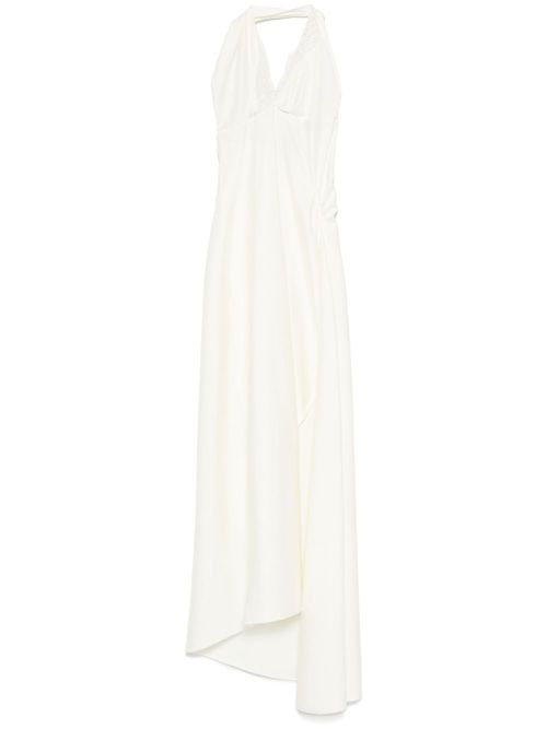 Asymmetric maxi dress - White