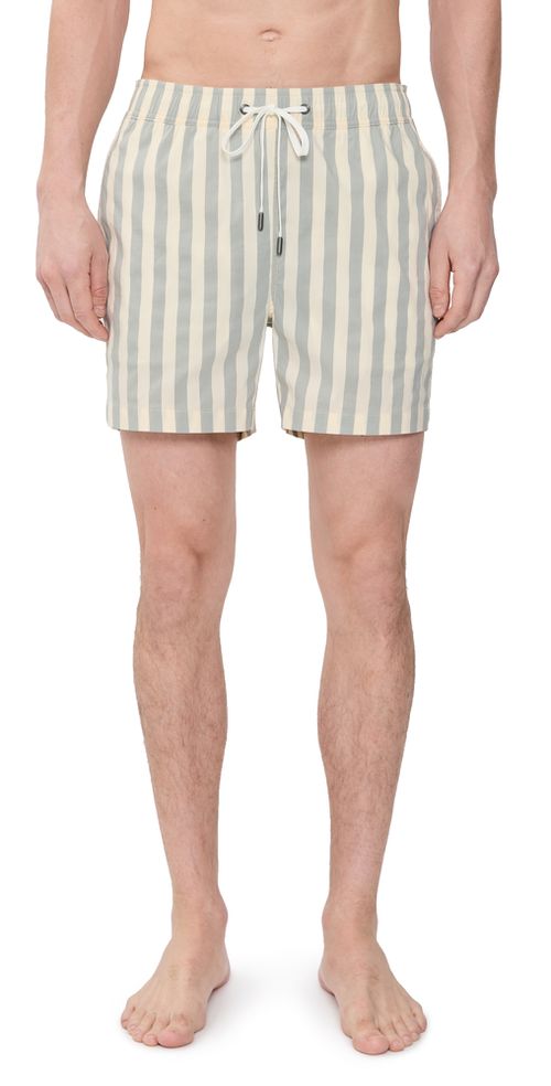 Charles Swim Trunks 5 Sea Glass/Cream