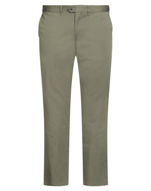 Man Pants Military green Size 38S Cotton, Elastane