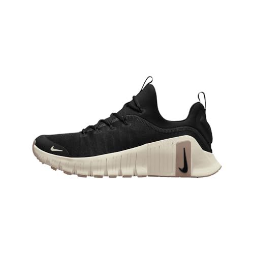 Nike Free Metcon 6 Men's Workout Shoes (FJ7127-010, Black/Gum Light Brown/Coconut Milk)