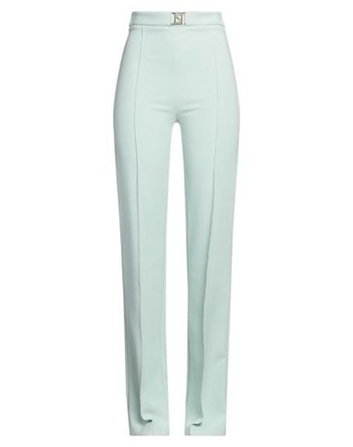 Elisabetta Franchi Woman Pants Sage green Size 8 Polyester, Elastane