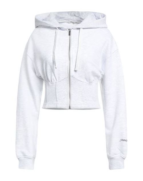 Woman Sweatshirt Light grey Size S Cotton, Elastane