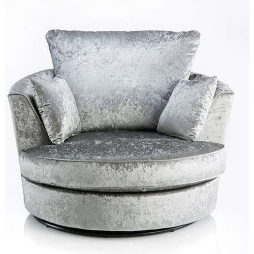 Crushed Velvet Swivel Chair