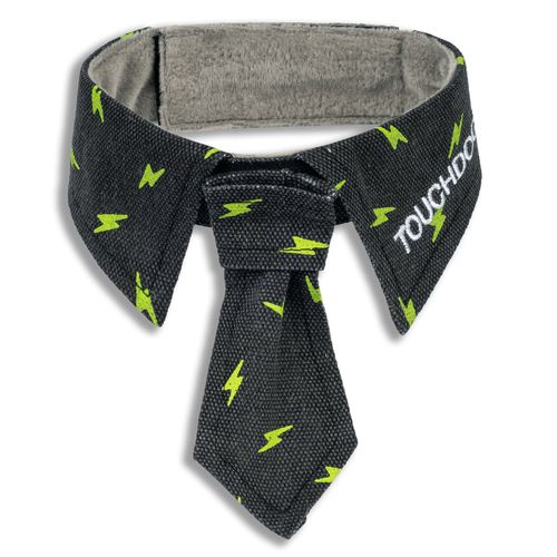 Black Pattern Easy-Adjustable Velcro Designer Accessory Fashion Dog Necktie