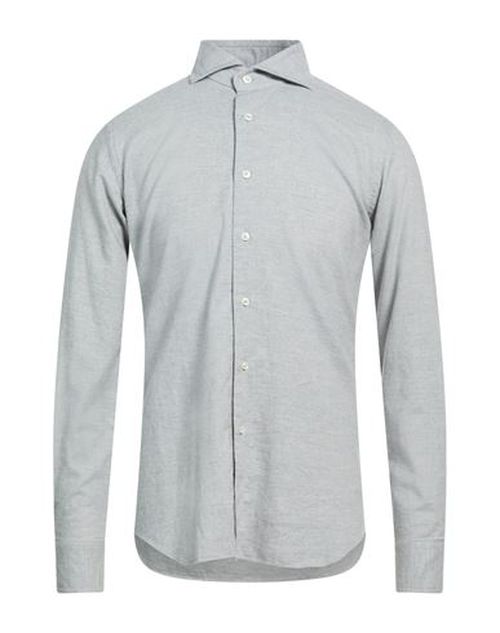 Man Shirt Light grey Size 15 ½ Cotton, Elastane