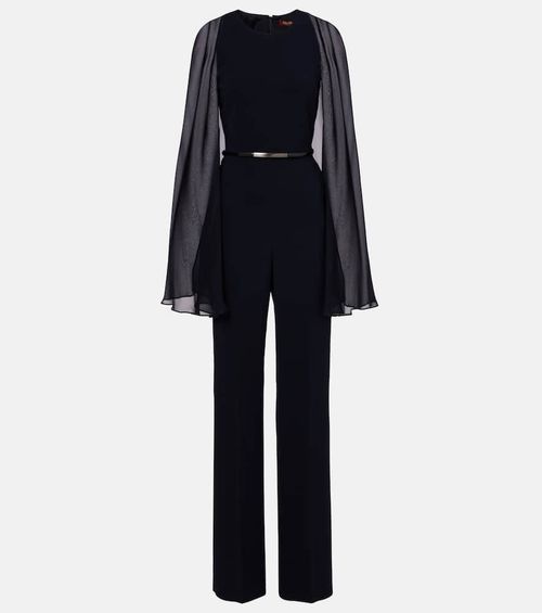 Vertice caped cady jumpsuit