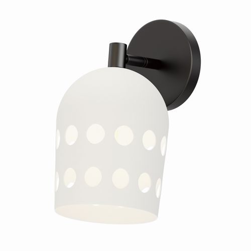 Black One Light Wall Sconce from the Dottie Collection