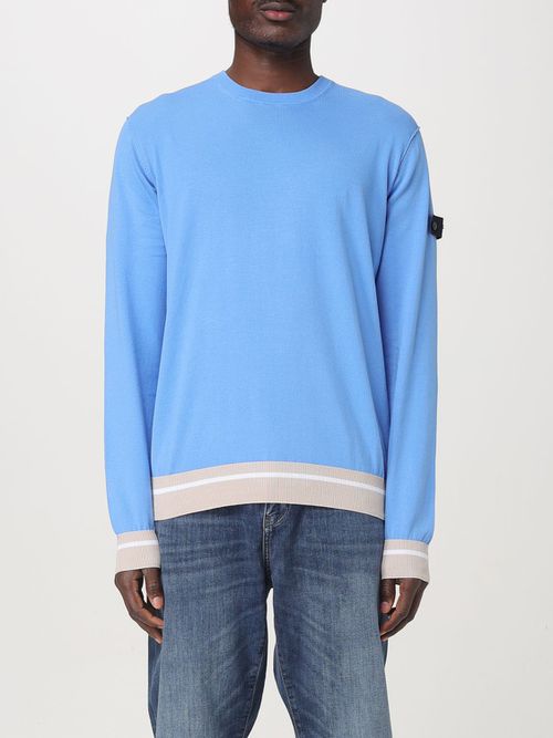 Sweater Men color Sky Blue