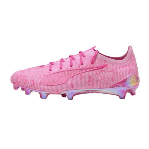 PUMA Ultra 5 Ultimate x KidSuper Men's Firm Ground Soccer Cleats - Unleash Your Inner Artist on The Pitch (Pink Lilac/Fast Pink/Ravish, US Footwear
