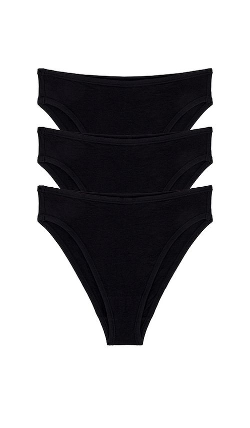 Negative Underwear Cloud Cotton French Cut Brief 3-pack in Black. - XL/XXL also in M/L
